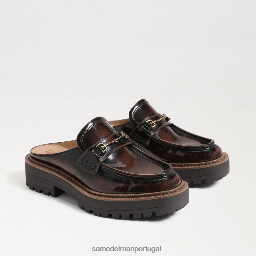 Sam Edelman castanha mulheres lennon lug sole mule calçados X8JV0P464