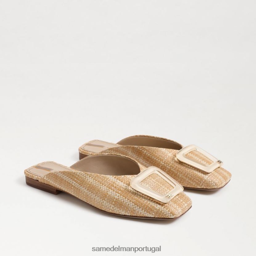 Sam Edelman natural mulheres mule lin fivela calçados X8JV0P654