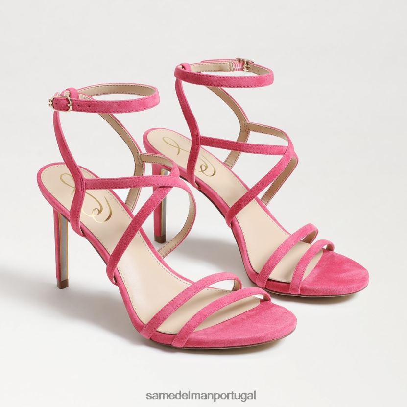 Sam Edelman azaléia rosa mulheres delanie salto com tiras calçados X8JV0P647