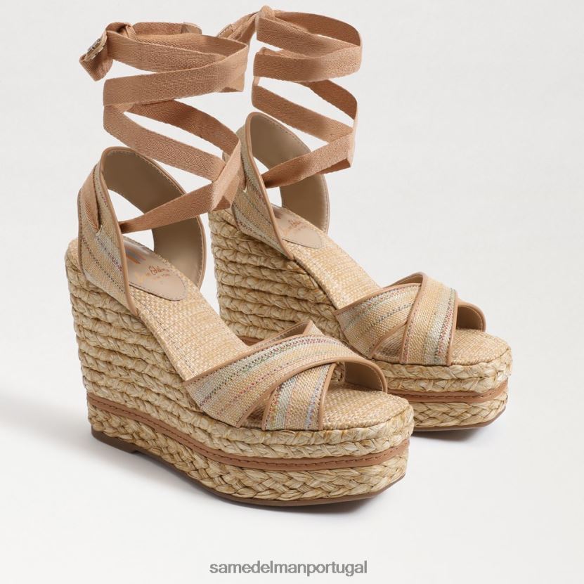 Sam Edelman multi ráfia natural mulheres sandália espadrille vaughn calçados X8JV0P244