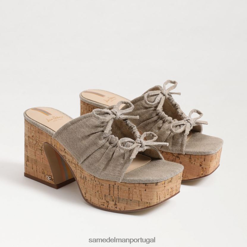 Sam Edelman natural escuro mulheres salto plataforma dova calçados X8JV0P350