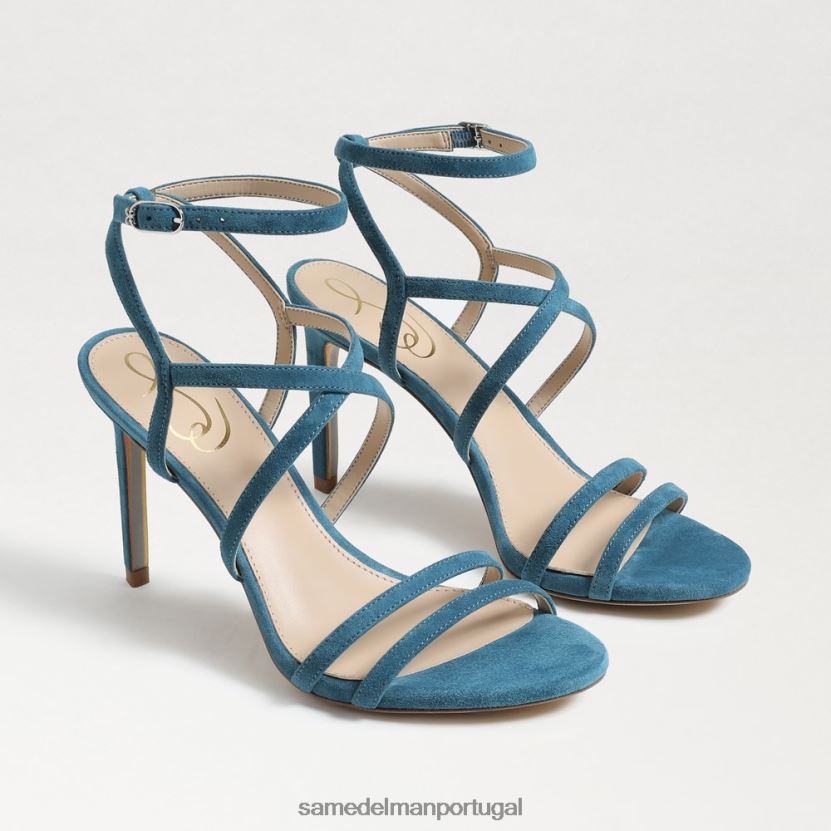 Sam Edelman índigo selvagem mulheres delanie salto com tiras calçados X8JV0P652