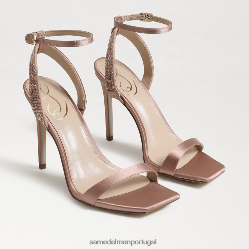 Sam Edelman praliné macio mulheres salto com tira no tornozelo ophelia calçados X8JV0P536