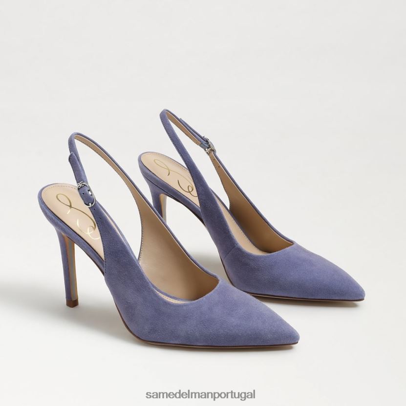 Sam Edelman violeta empoeirada mulheres bomba slingback avelã calçados X8JV0P666