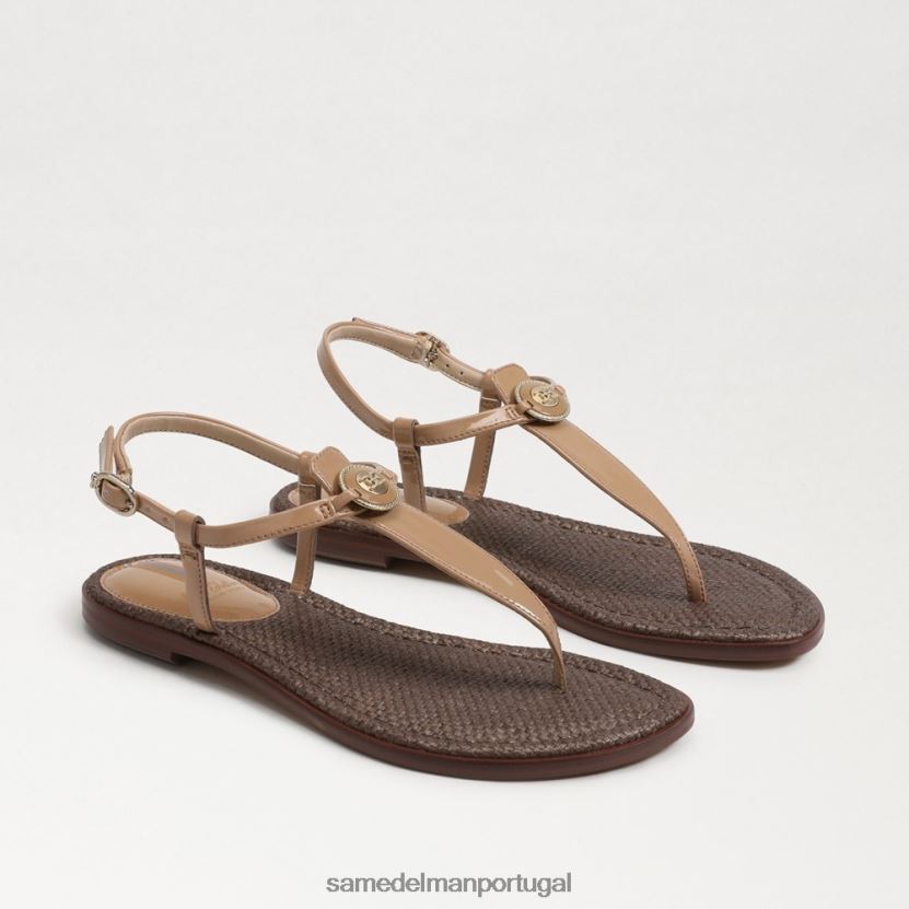 Sam Edelman amêndoa mulheres sandália gigi signet tanga calçados X8JV0P562