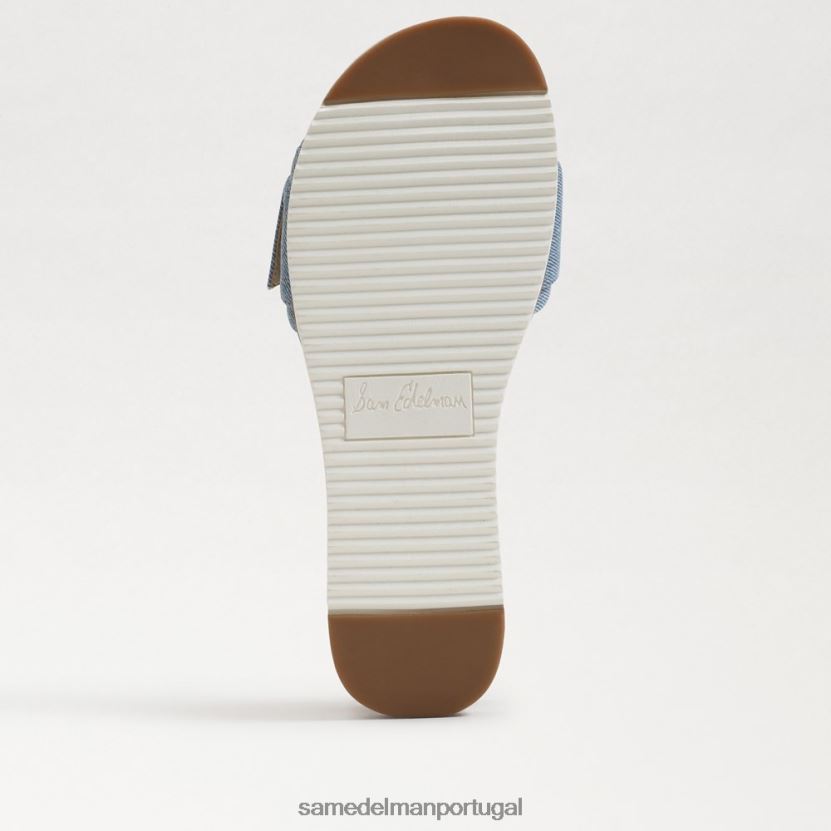 Sam Edelman azul montrose mulheres sandália slide ariane calçados X8JV0P180