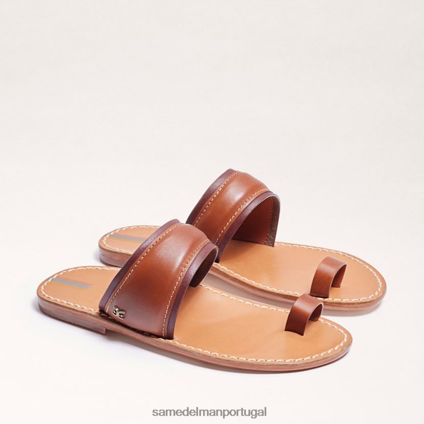 Sam Edelman bordo marrom mulheres sandália margit com anel calçados X8JV0P261