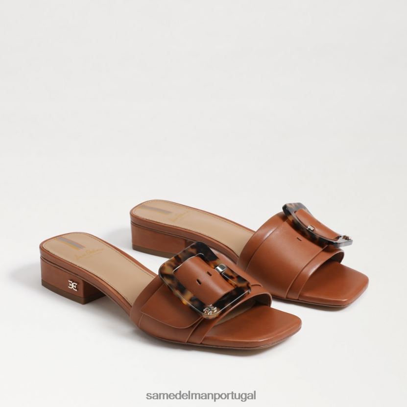 Sam Edelman conhaque rico mulheres sandália diácono calçados X8JV0P418