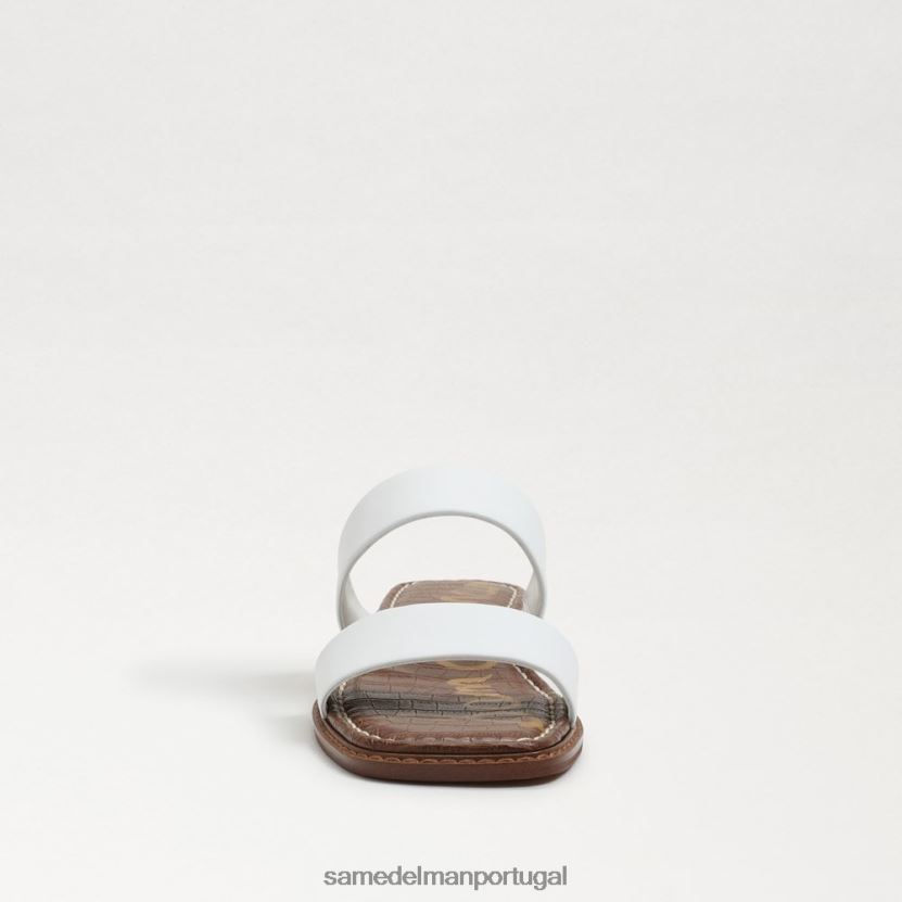 Sam Edelman couro branco mulheres sandália haydee calçados X8JV0P573