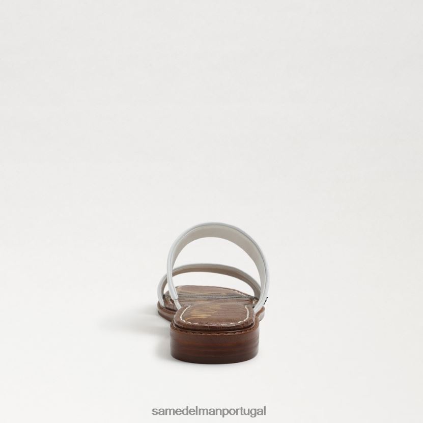 Sam Edelman couro branco mulheres sandália haydee calçados X8JV0P573