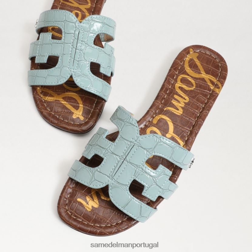 Sam Edelman espuma do mar azul mulheres sandália bay slide calçados X8JV0P6