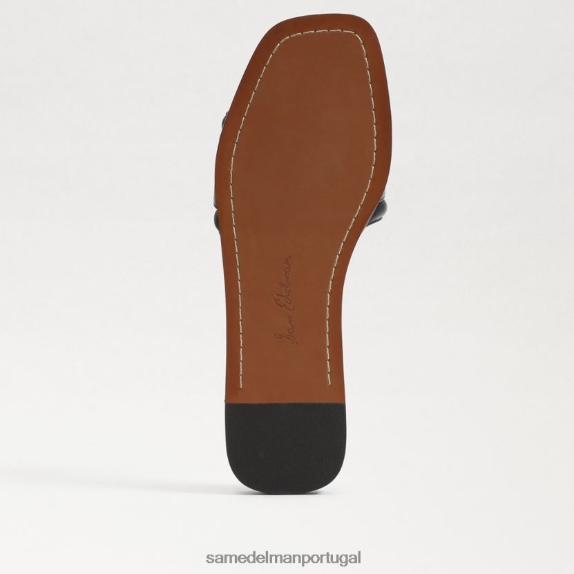 Sam Edelman lagarto preto mulheres sandalia irina calçados X8JV0P3