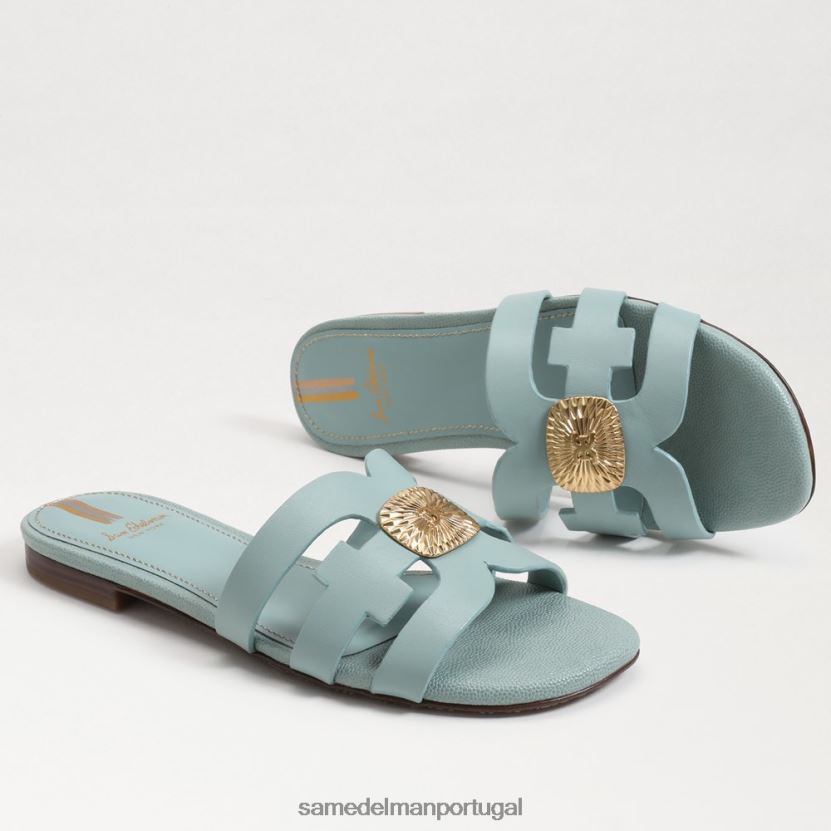Sam Edelman maré azul mulheres sandália bay radiante slide calçados X8JV0P576