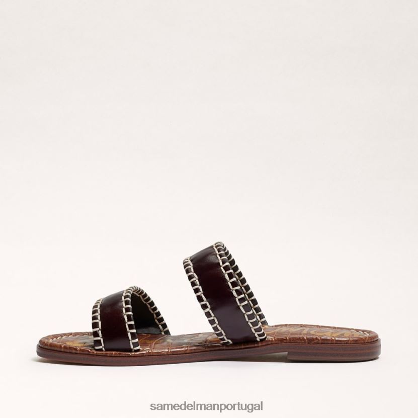 Sam Edelman marrom escuro mulheres sandália ginna slide calçados X8JV0P263
