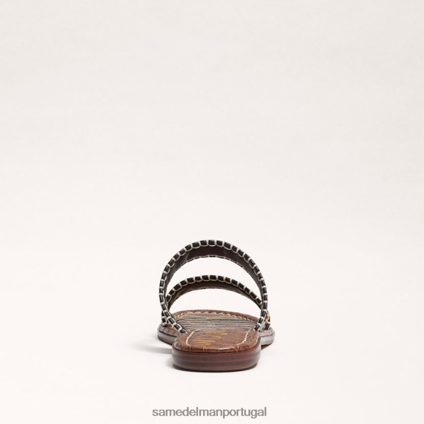 Sam Edelman marrom escuro mulheres sandália ginna slide calçados X8JV0P263