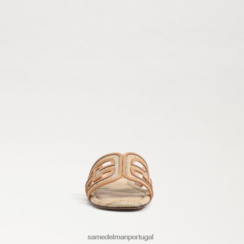 Sam Edelman multi ráfia natural mulheres sandália bay multicolorida calçados X8JV0P591