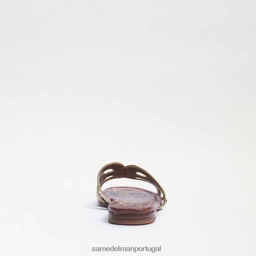 Sam Edelman ouro derretido mulheres sandália bay slide calçados X8JV0P15