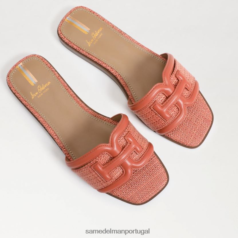 Sam Edelman rosa terracota/rosa estuque mulheres sandalia irina calçados X8JV0P4