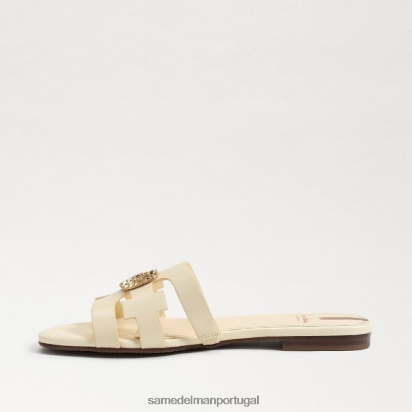 Sam Edelman trigo branqueado mulheres sandália bay radiante slide calçados X8JV0P579