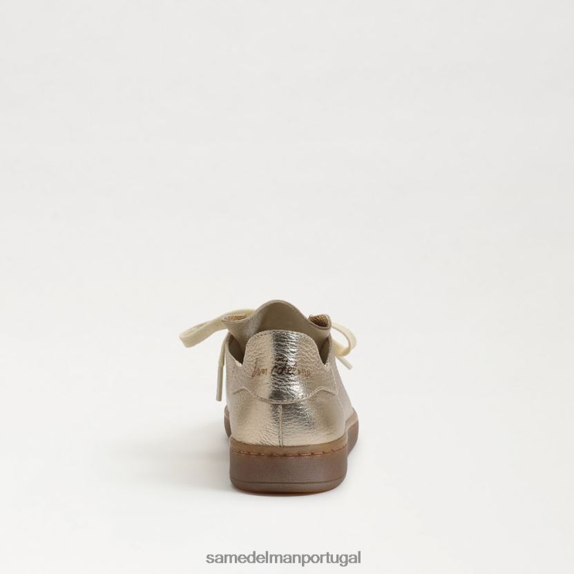 Sam Edelman ouro derretido mulheres tênis jaxon com cadarço calçados X8JV0P532