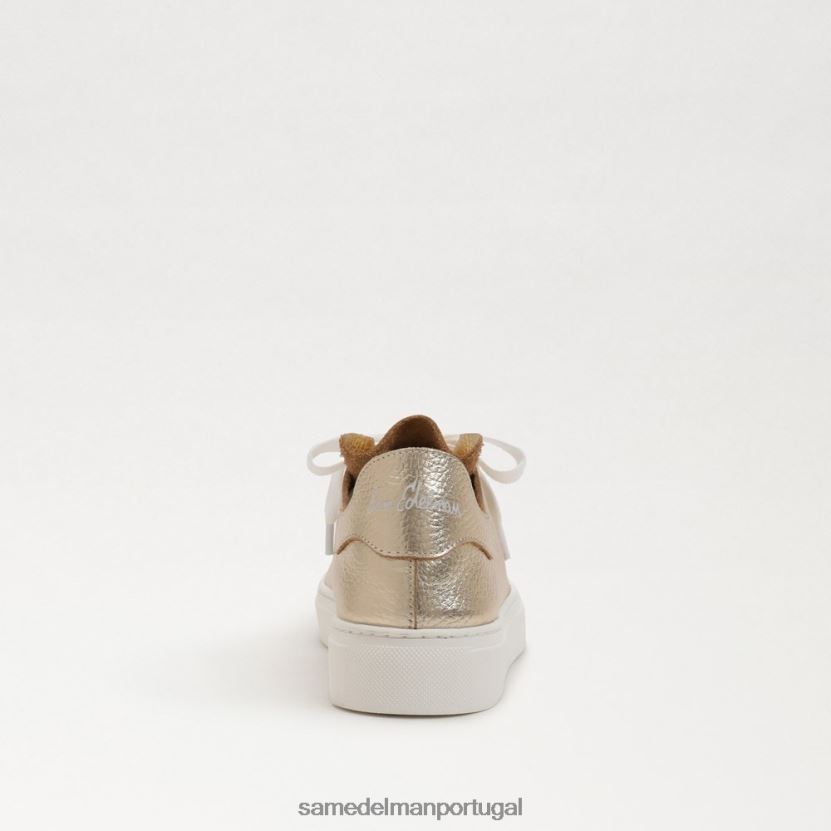 Sam Edelman ouro mulheres tênis com cadarço de papoula calçados X8JV0P310