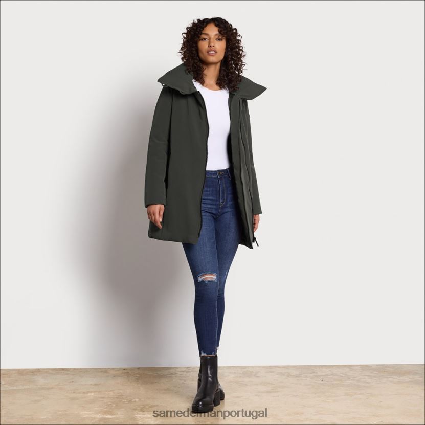 Sam Edelman loden mulheres jaqueta cacoon acolchoada vestuário X8JV0P1265