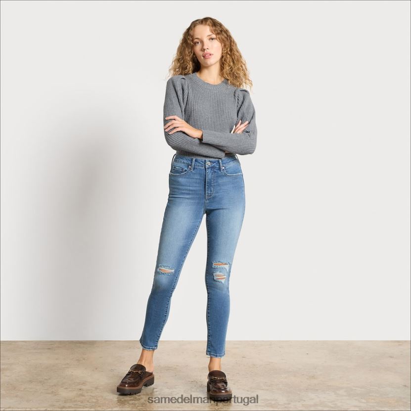 Sam Edelman cinza claro mulheres suéter cohen puff vestuário X8JV0P1281