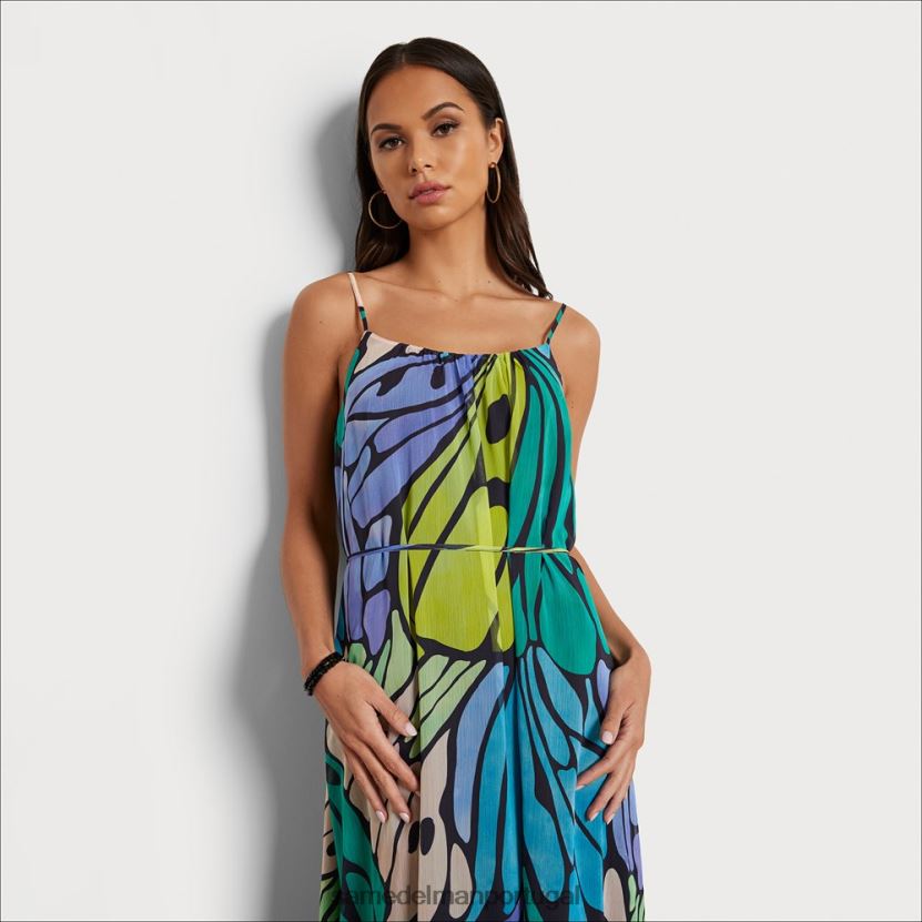 Sam Edelman multi preto mulheres vestido maxi borboleta vestuário X8JV0P1097